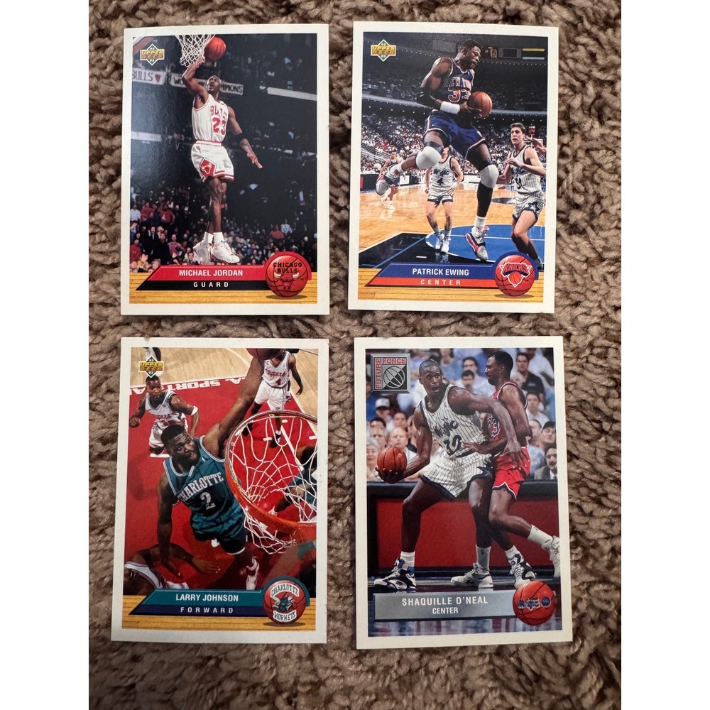 1992-93 Upper Deck McDonald's Hometown Heroes Lot Jordan O'Neal Ewing Johnson